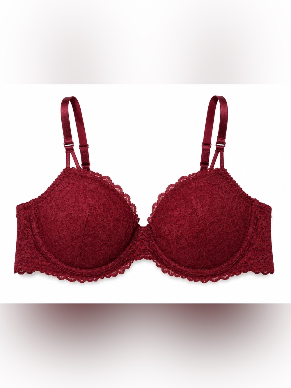 Auden Women's Lace Underwire Bra in Deep Burgundy